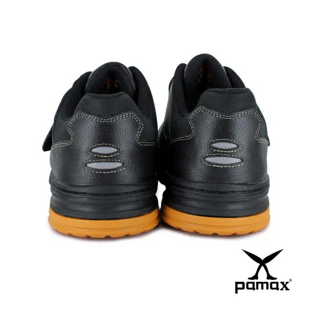 【PAMAX 帕瑪斯】皮革製超彈力氣墊防滑安全鞋★餐飲工作鞋/黏貼式/穿脫方便(PS8902FEH)
