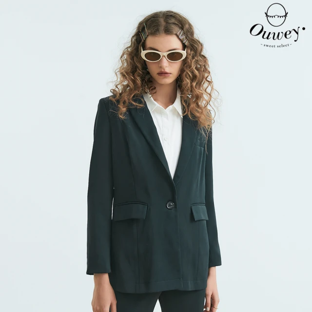 OUWEY 歐薇 小香風流蘇針織短版外套(桃；S-L；324