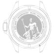 【EDOX 伊度】SkyDiver 海神波賽頓 1000米潛水機械錶-黑x玫瑰金(E80120.37RNNCA.NIR)