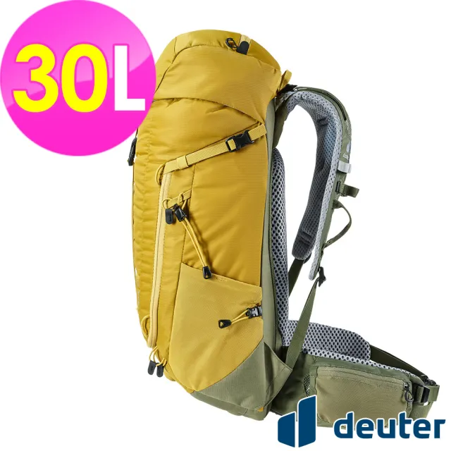 【deuter】TRAIL 30L輕量拔熱透氣背包(3440521薑黃/戶外休閒包/健行包/登山包)