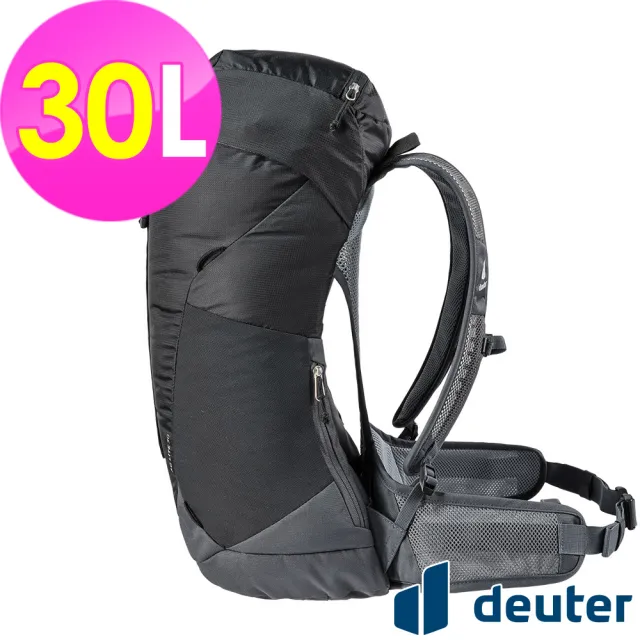【deuter】AC LITE 30L網架直立式透氣輕量背包(3421021黑/戶外休閒包/健行包/登山包)