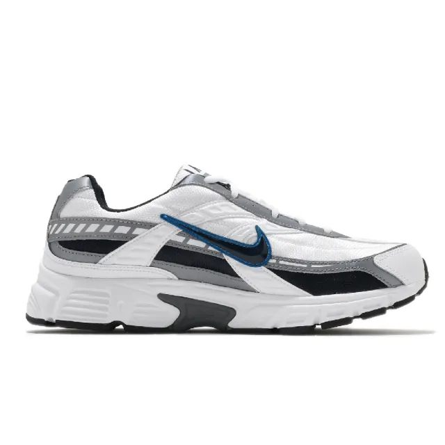 【NIKE 耐吉】慢跑鞋 Initiator 運動鞋 男女鞋 復古 避震 復古 情侶穿搭 白 藍(394055-101)