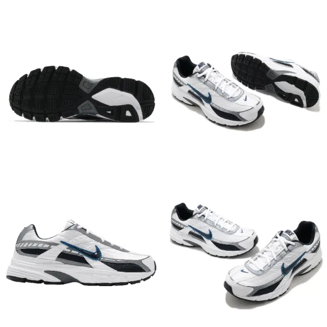 【NIKE 耐吉】慢跑鞋 Initiator 運動 男女鞋 復古 避震 路跑 健身 球鞋 情侶穿搭 白 藍(394055-101)