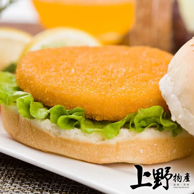【上野物產】特選紅龍黑胡椒香雞堡排 x2包(500g±10%/10片/包)