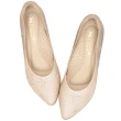 【Ann’S】艾莎女王-漸層色調冰雪手工燙鑽尖頭婚鞋7.5cm-版型偏小(粉)
