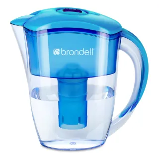 【Brondell】美國邦特爾極淨藍濾水壺+4入芯(共1壺4芯)
