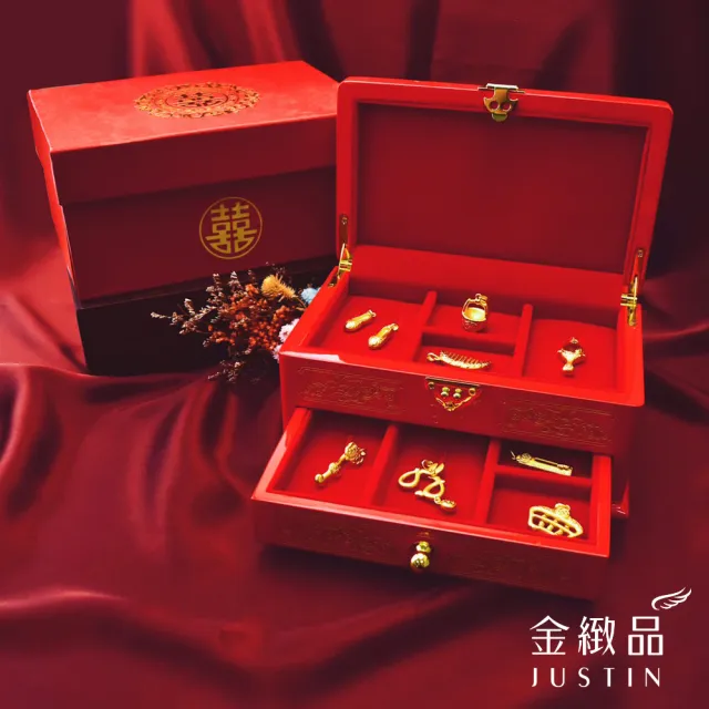 【金緻品】黃金墜子 結髮金梳 0.90錢(9999純金墜飾 婚慶九寶 結婚送禮 禮品 黃金梳子 墜飾)