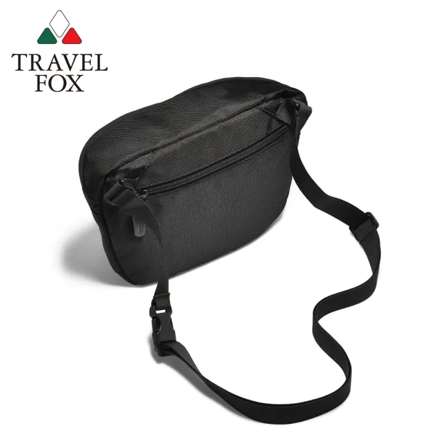【TRAVEL FOX 旅狐】悠遊山嵐輕量防潑水側背包(TB805-01 黑色)