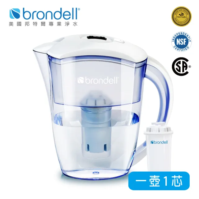 【Brondell】極淨白濾水壺