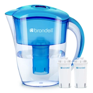 【Brondell】極淨藍濾水壺+2入芯