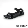 【G.P】女款Charm撞色織帶涼鞋G1674W-黑色(SIZE:36-39 共三色)