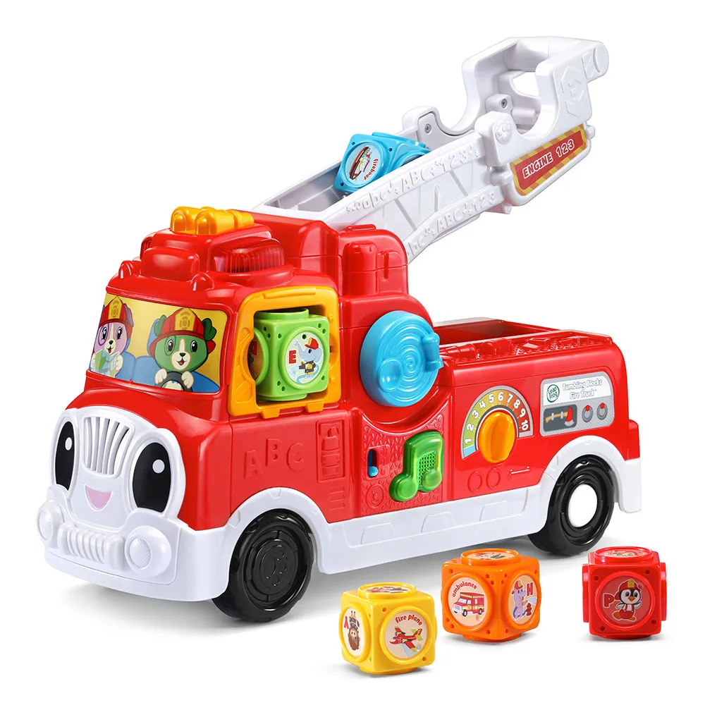 【LeapFrog】翻滾積木消防車(轉轉的小物件 訓練孩子握力以及順逆方向的認知)