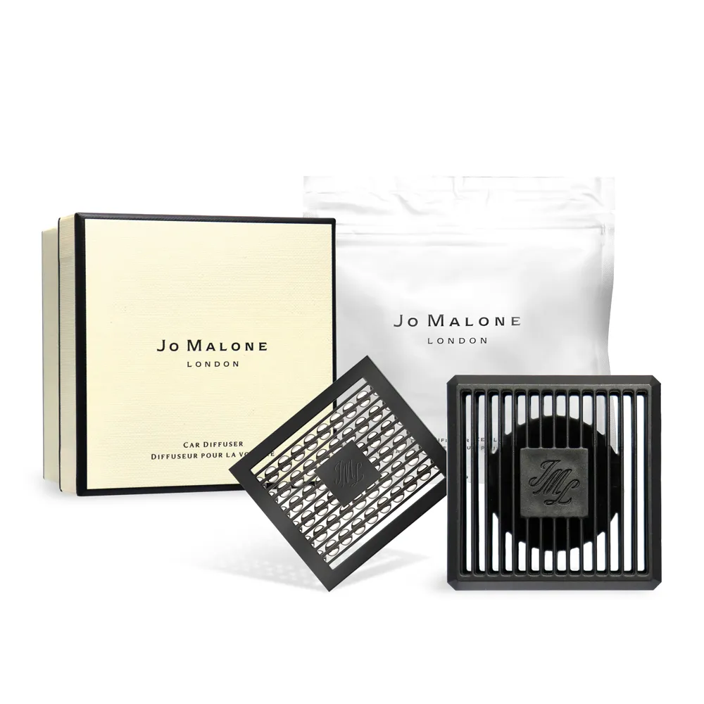 【Jo Malone】Car Diffuser 車用擴香盒+牡丹與胭紅麂絨擴香蕊芯(平行輸入)