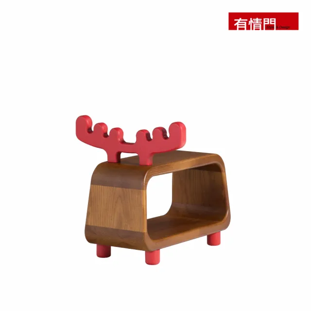 【有情門】STRAUSS 小麋鹿造型實木矮凳(製作期2-3週/實木/MIT/小椅子/穿鞋椅/休閒椅/遊戲椅)