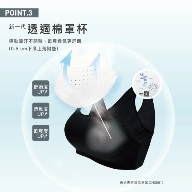 【Clany 可蘭霓】2件組 高包覆無鋼圈B-E透氣運動內衣 吸濕排汗 包副乳 穩定防震(台灣製.顏色隨機出貨)