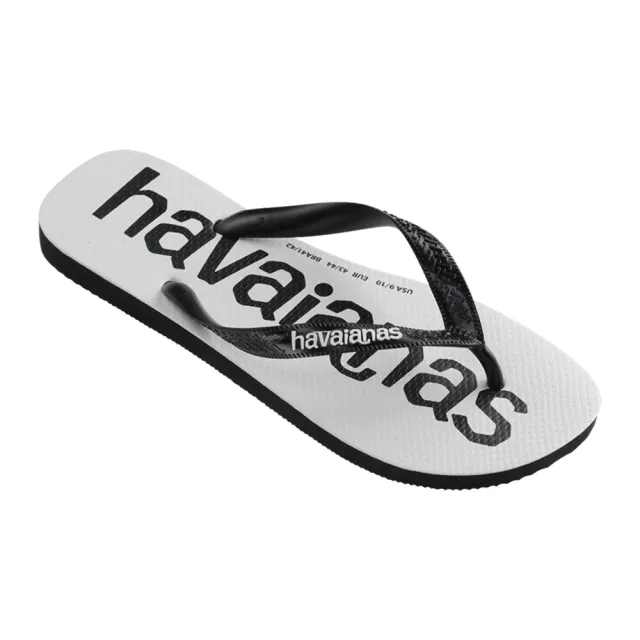 【havaianas 哈瓦仕】拖鞋 男鞋 夾腳拖 大Logo Top mania 黑 4144264-1069M