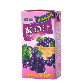 【波蜜】葡萄汁300ml 6入