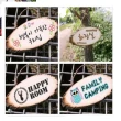 【May Shop】露營裝飾用原木門牌DIY   告示牌