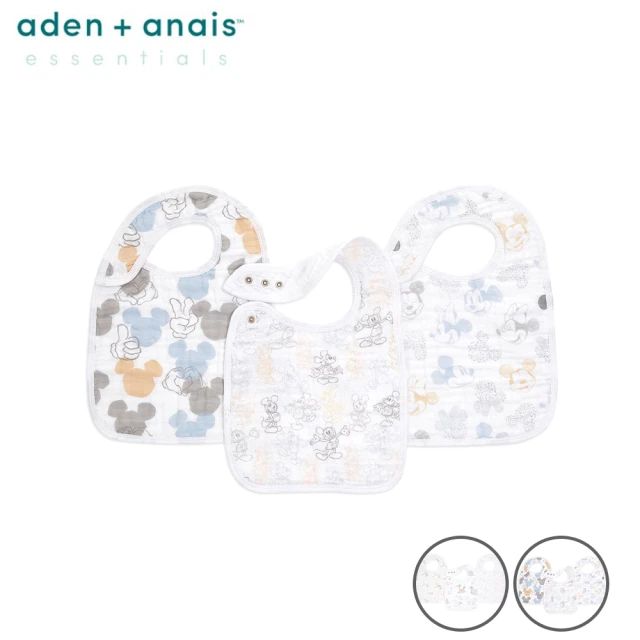 aden+anais 迪士尼經典圍兜3入(2款)