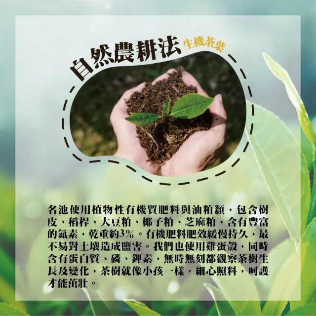 【名池茶業】台灣饗悅手採輕烘焙高冷烏龍茶葉150gx6包(共1.5斤)