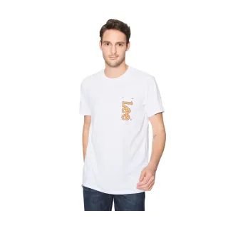 【Lee 官方旗艦】男裝 短袖T恤 / 口袋印花 經典白 標準版型(LL200271K14)
