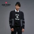 【JOHN HENRY】休閒對稱條紋外套-灰