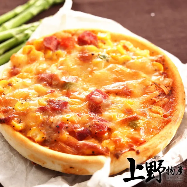 【上野物產】五吋牽絲夏威夷圓披薩30片(120g±10%/片 Pizza 比薩 披薩)