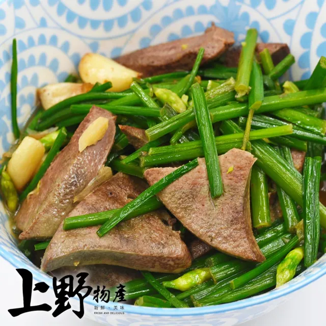 【上野物產】軟嫩麻油粉肝6包(300g±10%/包 豬肝 小菜 調理包 料理包)