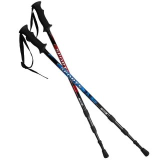 【Yenzch】登山杖/專業三節 6011鋁合金/直柄 RM-10621(二色可選 台灣製)