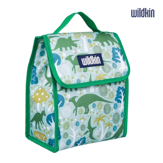 【Wildkin】直立式午餐袋/便當袋/保溫袋(55313 小迪諾恐龍王國)