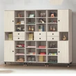 【MUNA 家居】618型鋼刷白8X7尺書櫃組全組(書櫃 櫃子 櫥櫃 收納)