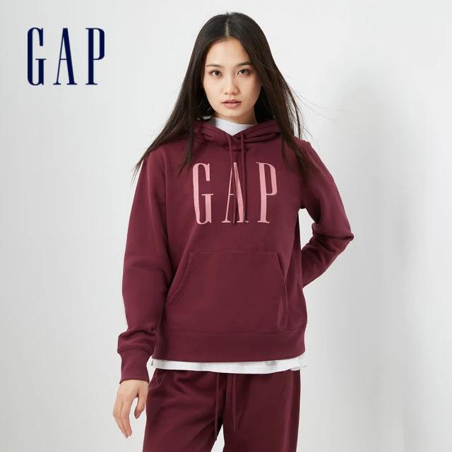 GAP 女裝 Logo高腰短裙 碳素軟磨法式圈織系列-奶油米