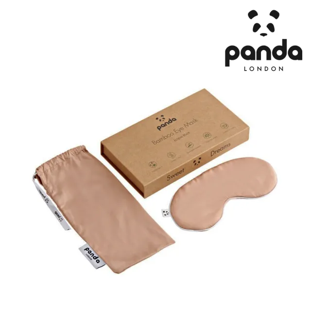 【Panda London】甜夢舒眠眼罩 附收納袋(100%竹纖維製成)