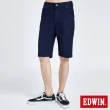 【EDWIN】男裝 JERSEYS EJ2中腰合身短褲(原藍色)