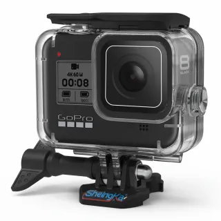 【百寶屋】GoPro HERO8 BLACK 60米防水防塵防摔鋼化玻璃保護殼