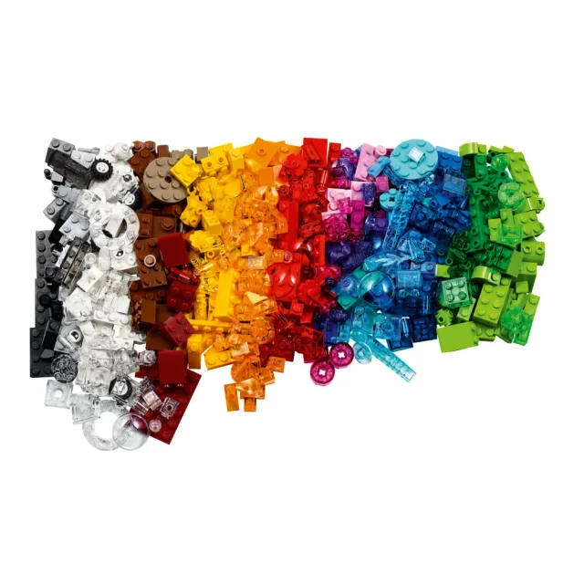 【LEGO 樂高】經典套裝 11013 創意透明顆粒(透明積木 創意)