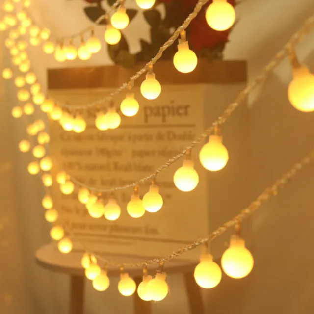 【G.SIN】5米長度30燈 生日佈置 聖誕裝飾燈飾 房間布置(燈串 LED 露營 派對 串燈 婚禮)
