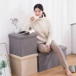 【樂邦】棉麻收納椅凳-大+中+小(長型 方型 收納凳 椅子 儲物 置物)