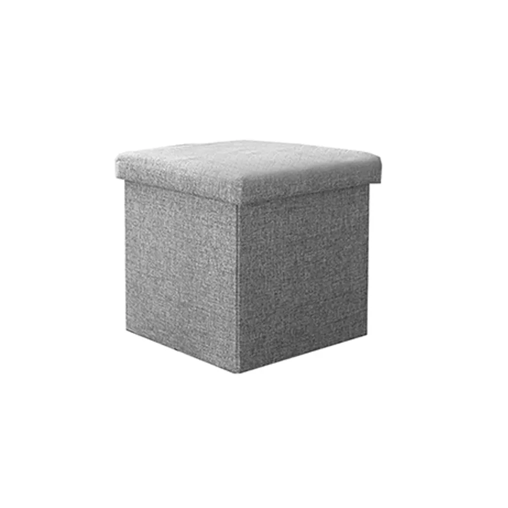 【樂邦】方型棉麻收納椅凳-小款31cm/4入(30L 收納凳 椅子 儲物)