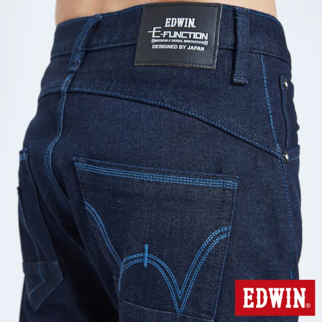 【EDWIN】男裝 雙彈3D直筒牛仔長褲(原藍色)