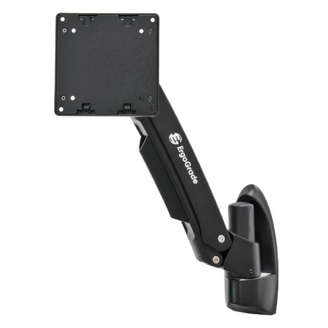 ErgoGrade EGATW10Q 是一款高承重單螢幕支架，支援15至32吋螢幕，最大承載重量達10公斤。採用堅固鋁合金材質，輕便耐用，黑色設計簡潔時尚。符合國際VESA安裝標準，提供穩定的螢幕支撐與靈活調整功能，適合辦公室、家庭或遊戲使用。