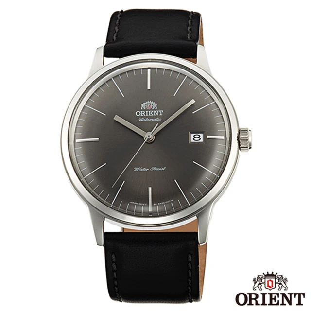 【ORIENT 東方錶】ORIENT東方錶 DATE II紳士英爵自動上鍊機械錶-灰面x40.5mm(FAC0000CA0)