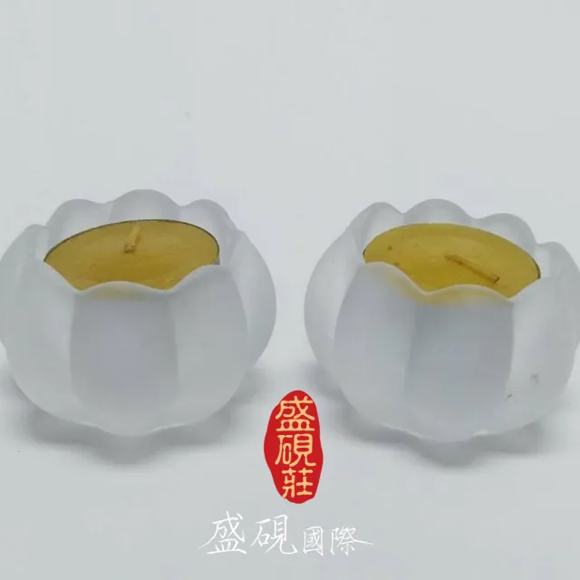 【盛硯莊佛教文物】蓮花琉璃座(1組2件)