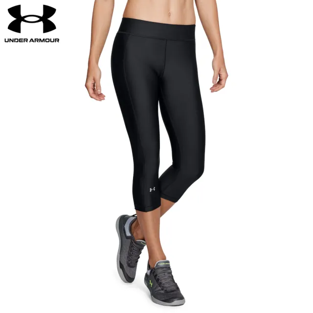 【UNDER ARMOUR】UA 女 Armour HG七分褲_1309652-001(黑)