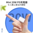 【HERO】iPhone 20W Mini PD充電器+Type-C to Lightning 蘋果認證PD快充線