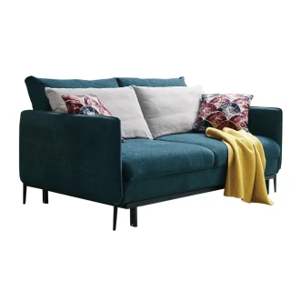 【文創集】歐恩   現代雙色可拆洗絲絨布沙發/沙發床(沙發/沙發床二用+拉合式機能設計)