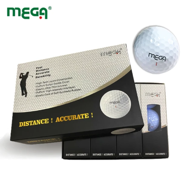 【MEGA GOLF】高爾夫球 二層高爾夫球 12入裝(高爾夫球 高爾夫比賽球 二層球)