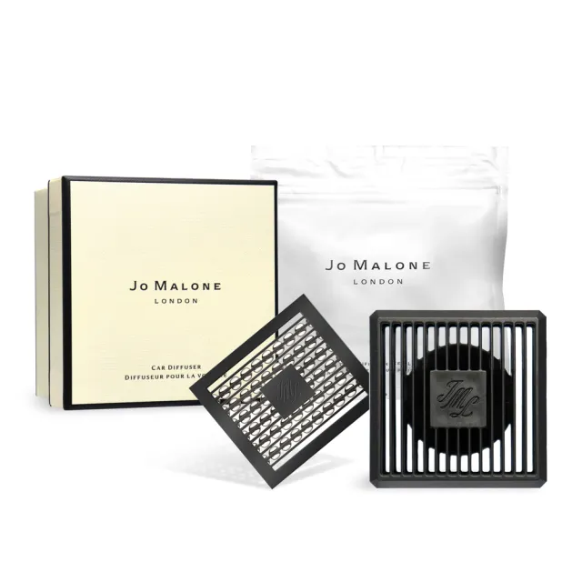 【Jo Malone】Car Diffuser 車用擴香盒+青檸、羅勒與柑橘擴香蕊芯(平行輸入)