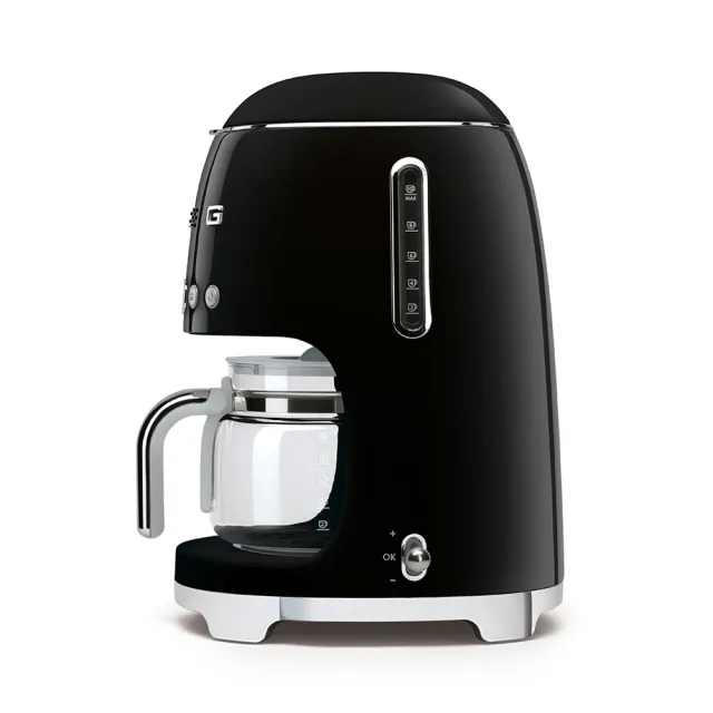 【SMEG】義大利濾滴式咖啡機-耀岩黑(DCF02BLUS)