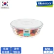 【Glasslock】強化玻璃微波盒-圓形650ml